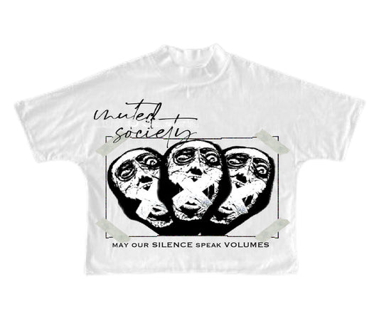 “SILENT SCREAMS” Tee (White)